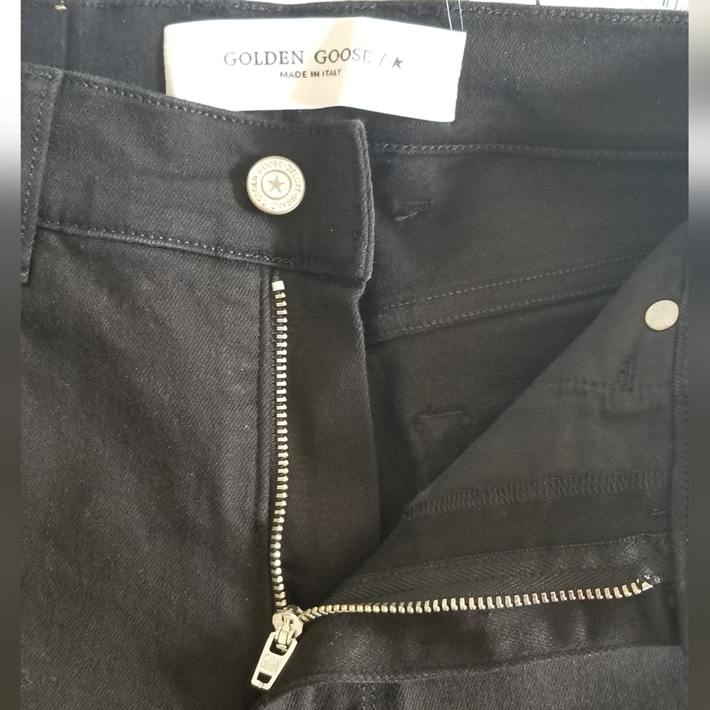 Golden Goose Skinny High Rise Jeans Size 28 Black - Picture 3 of 10